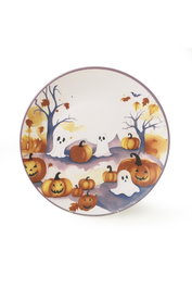 Hermia X00019960 Juego de Platos de Servicio Gres Cerámico Blanco Mate 26 cm (6 Piezas)